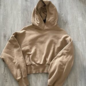 Tna Cozy AF fleece cropped hoodie, sz M